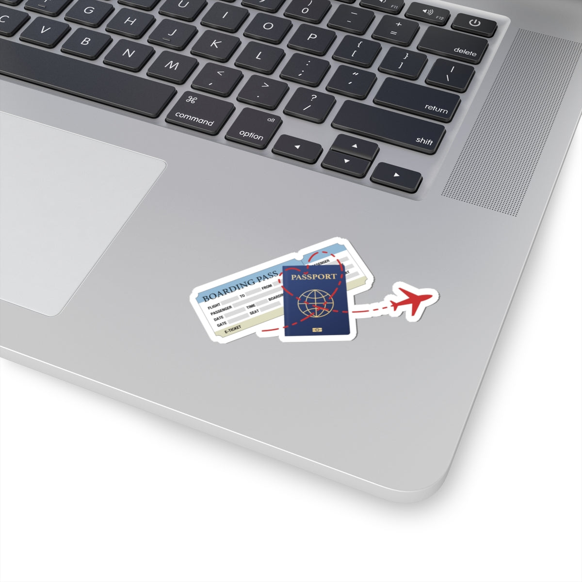Airplane, Passport, Boarding Pass Kiss Cut Sticker - The Planner Panda Studio