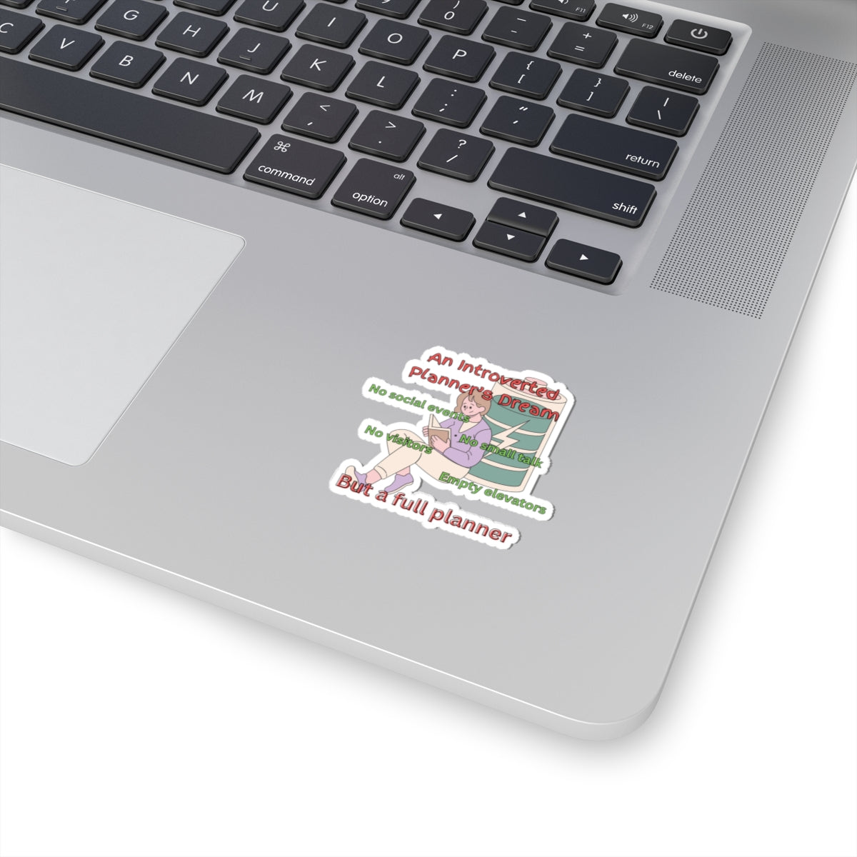 Introverted Planner Kiss-Cut Sticker - The Planner Panda Studio